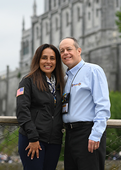 Dr. Edward Lopez, Col, USAF, MC, SFS; Norma Lopez